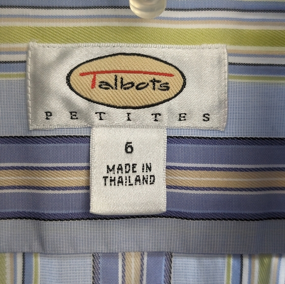 Talbot's Petites Button Down Shirt Size 6P - Picture 3 of 10
